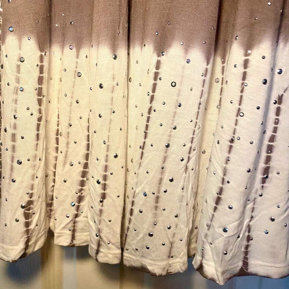 NWT INC truffle taupe tie dye convertible dress or skirt size L - Picture 3 of 5
